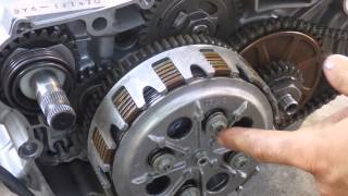 How a motorcycle clutch works [upl. by Anaeirb]