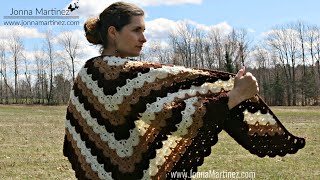 How To Crochet A Beautiful Shells Shawl  Crochet Shawl  EASY [upl. by Etem]