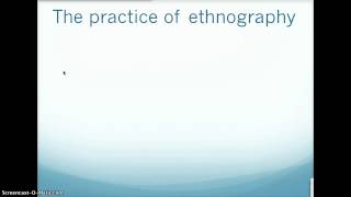 Introduction to Ethnographic Methods [upl. by Fazeli]