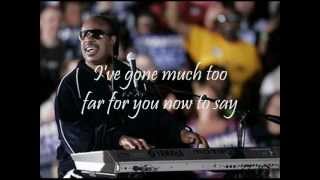 STEVIE WONDER  OVERJOYED with lyrics [upl. by Silvanus]