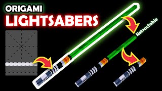 How to make an Origami Lightsaber in 7 folds [upl. by Chil371]