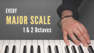 All 12 Major Scales  Just the Fingerings [upl. by Gnanmas]