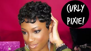 HOW TO Achieve The CURLY PIXIE Hairstyle  Lorissa Turner [upl. by Anar45]