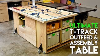 ULTIMATE TTrack Assembly amp Outfeed Table  Workbench with Systainer Storage  How To Build [upl. by Orlantha]