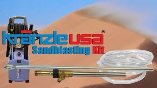 Pressure Washer Sandblasting Oh yes you can with Kranzle USA [upl. by Aisak]