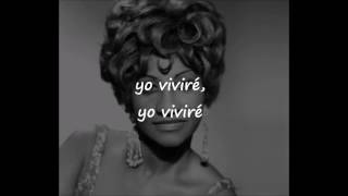 Celia Cruz Yo viviré I will Survive LETRA [upl. by Alledi]