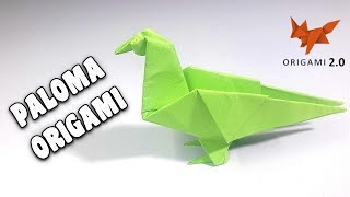 Cómo Hacer una PALOMA ORIGAMI  Paso a Paso  Origami Paper Dove [upl. by Adrahc]