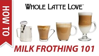 Milk Frothing for Beginners [upl. by Elocel831]