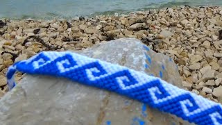 TUTO Bracelet Bresilien vague grecque avancé [upl. by Ames364]