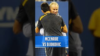 Djokovic CHALLENGES McEnroe 😂 [upl. by Ellyn]