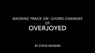 Overjoyed  Backing Track [upl. by Karee371]