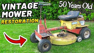 RARE 50 YEAR OLD MINI MOWER RESTORATION [upl. by Trow930]