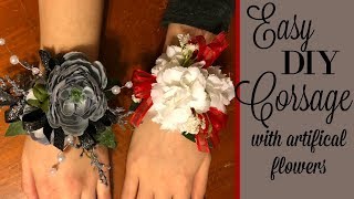 DIY CORSAGES  ARTIFICAL FLOWERS [upl. by Stila569]