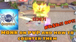 Ragnarok Origin MonkChamp PVP showcase  trick to counter [upl. by Aiel]