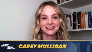 Carey Mulligan Recaps the Fight at a Promising Young Woman Screening [upl. by Ellehcim]