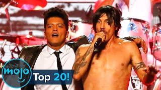 Top 20 Super Bowl Halftime Shows [upl. by Avictor844]