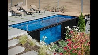 How To Build A Swimming Pool from Shipping Container [upl. by Shimkus]