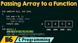 Passing Array as an Argument to a Function [upl. by Jourdan]