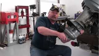 Pt1 Suzuki DT25 Outboard Water Pump Service At DRays Shop [upl. by Latterll]