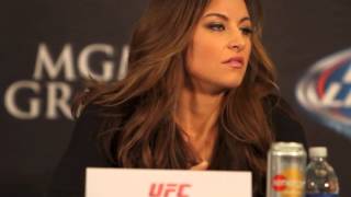 Miesha Tate UFC 168 PreFight Press Conference [upl. by Amathist]