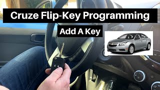 How To Program A Chevy Cruze Flip Key Remote Fob 2011  2015 DIY Chevrolet Add FlipKey Tutorial [upl. by Annaej]