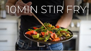 FAST Vegetable Stir Fry  EASY Chinese Veggies Recipe [upl. by Carmena]