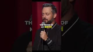 nate bargatze airport name shorts standupcomedy natebargatze [upl. by Ecnerrot]