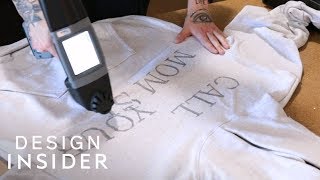 Portable Printer Directly Prints Designs On Clothes [upl. by Enenstein420]