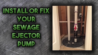 How to Install a Sewage Ejector Pump [upl. by Adal]