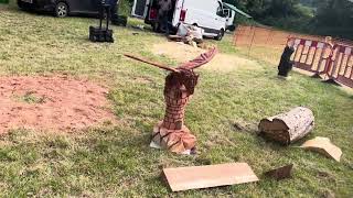 A fabulous range of wooden sculpture at Caerleon festival 2024 [upl. by Aivon]