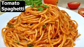 Spaghetti in Tomato Sauce  Basic Tomato Spaghetti Recipe [upl. by Ellebana]