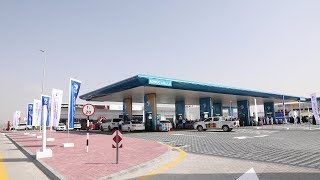 Look Inside ADNOCs first service station in Dubai [upl. by Spoor929]