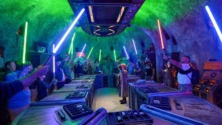 FULL Savis Workshop Custom Handbuilt Lightsaber Experience in Star Wars Galaxys Edge [upl. by Hanala559]