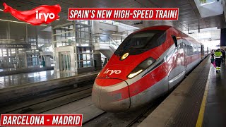 Spains INCREDIBLE New HighSpeed Train  Iryo  Barcelona  Madrid [upl. by Aehsila]