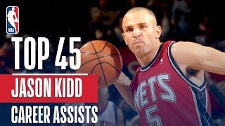 Jason Kidds Top 45 Assists [upl. by Ellednahs]