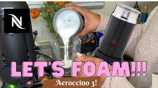 How To Foam Milk With Aeroccino 3 Make Coffee With Foam Tips amp Tricks  Easy Foamed Latte Recipe [upl. by Halie252]