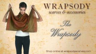 Wrapsody Scarves Tying Techniques [upl. by Eynaffit]