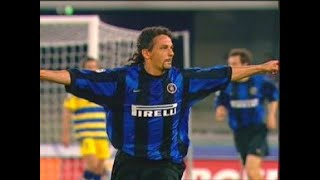 Roberto Baggio vs Parma  2000 Champions League Playoffs  Masterclass  2 Goals [upl. by Enirol769]