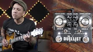 Kingtone quotThe Duellistquot pedal with Dual Humbucker Guitars  Not Just For Strats [upl. by Irolam]