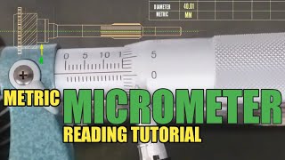 METRIC MICROMETER READING TUTORIAL [upl. by Babita966]