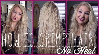 ✦ How to Crimp Your Hair ✦  NO HEAT [upl. by Naga732]