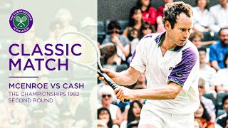 John McEnroe vs Pat Cash  Wimbledon 1992 second round  Full Match [upl. by Lamaj]