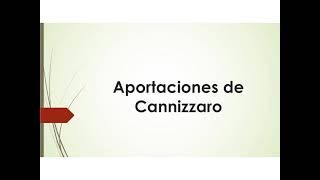 Aportaciones de Cannizzaro [upl. by Xena]