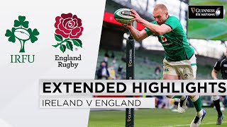 Ireland v England  EXTENDED Highlights  Victory in Standers Last Test  2021 Guinness Six Nations [upl. by Lyrred819]