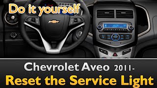 Chevy Aveo Service Light Reset [upl. by Skcirdnek]