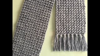 Crochet Scarf Tutorial  BEGINNER LEVEL  Easy And Fast [upl. by Socram]