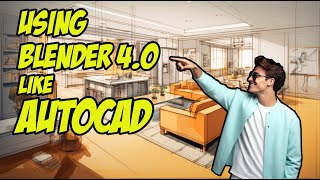 Using Blender 40 like AutoCAD [upl. by Reitrac150]