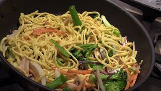 Simple and Easy Stir Fry Vegetables Noodlesvegan [upl. by Metts30]