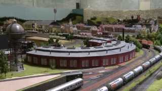 One of the largest HO scale model railroad layouts by Marklin in Germany [upl. by Aerdnad]