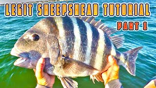 How to Catch Sheepshead Part 1 Ultimate Fishing Tutorial [upl. by Nwahsuq250]